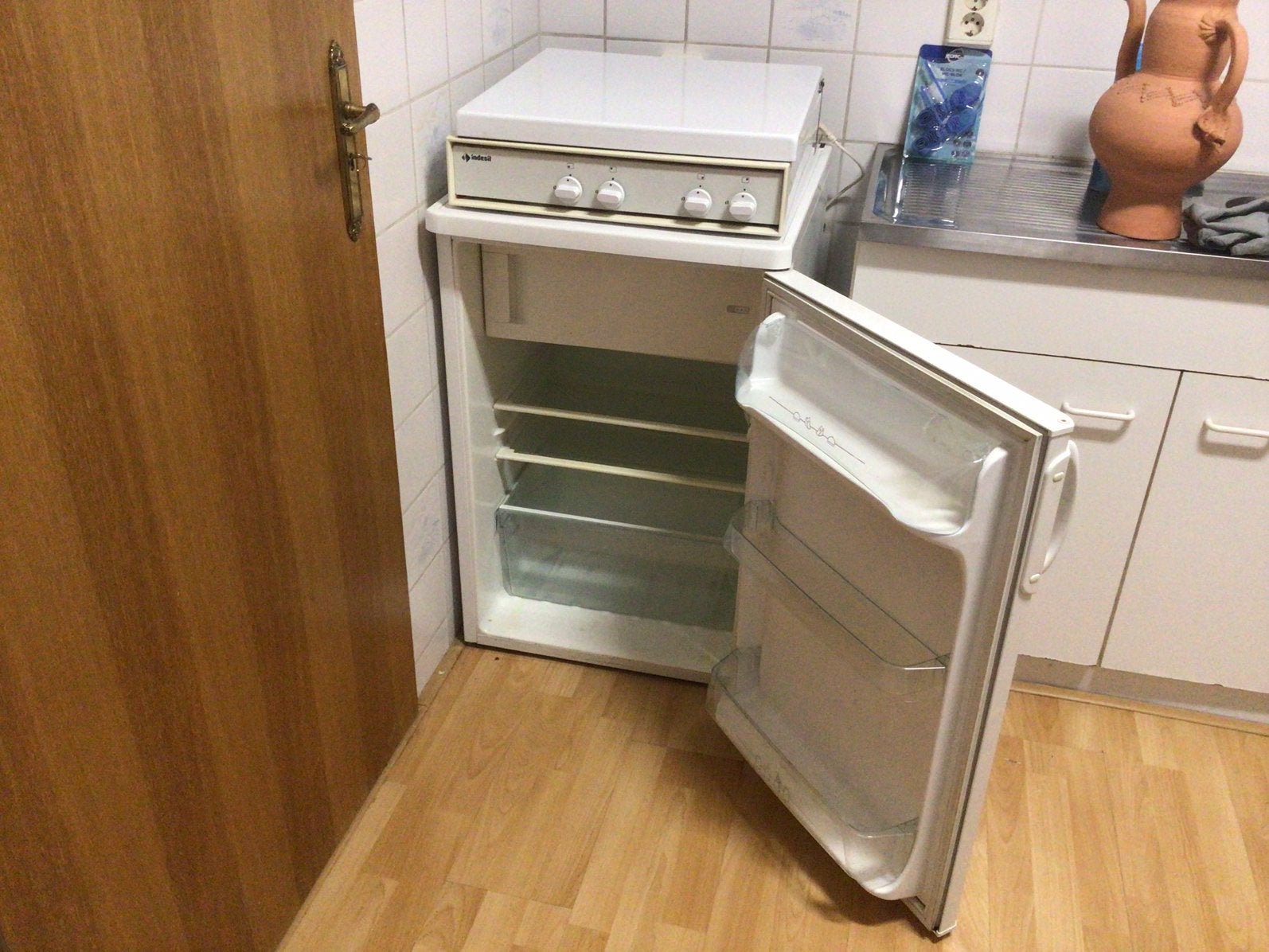 Koelkast met gasplaat, Witgoed en Apparatuur, Kookplaten, Ophalen, Vrijstaand, Gas, 4 kookzones