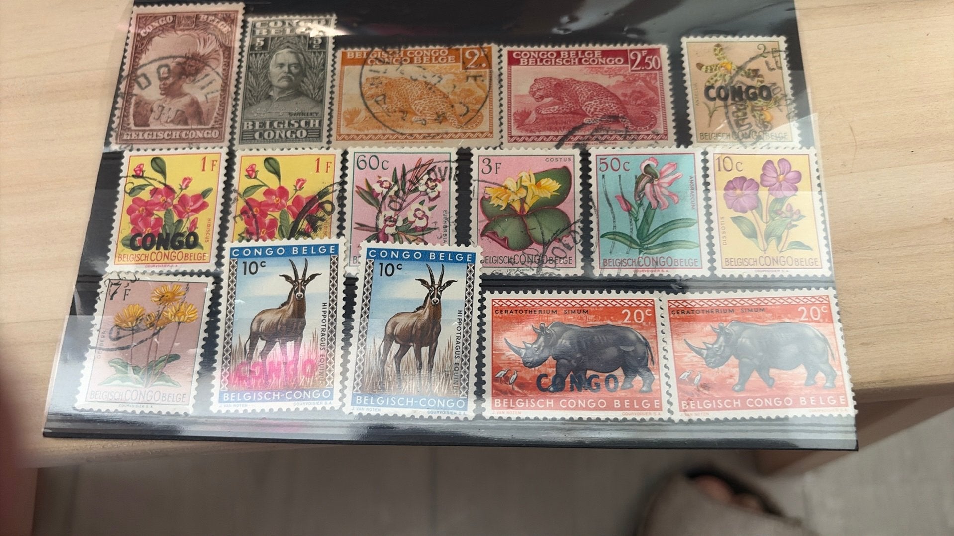 Mooie postzegels Belgisch Congo, Verzenden, Overige landen
