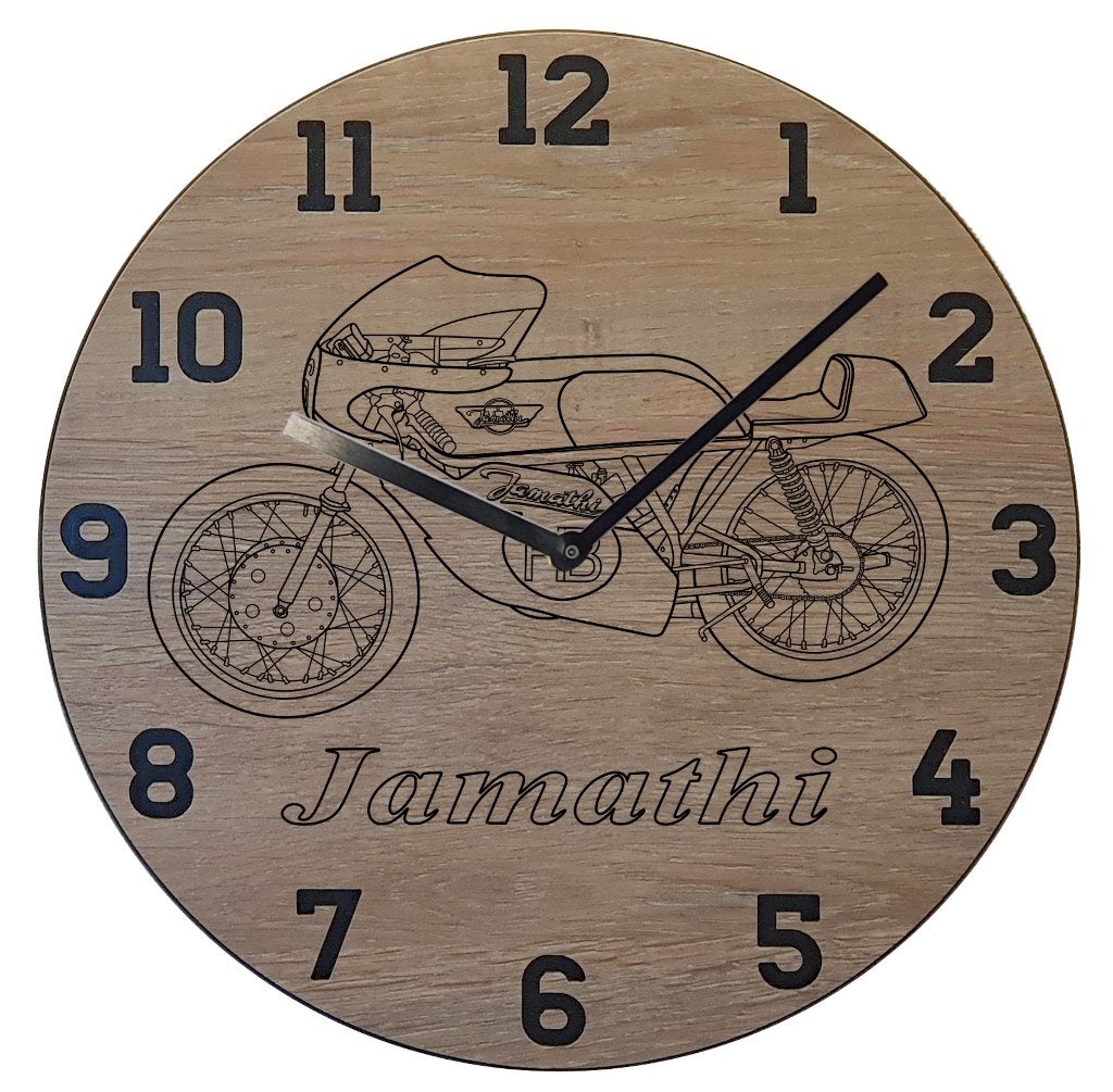 Jamathi Racer - Thema klok, Ophalen of Verzenden, Nieuw, Wandklok