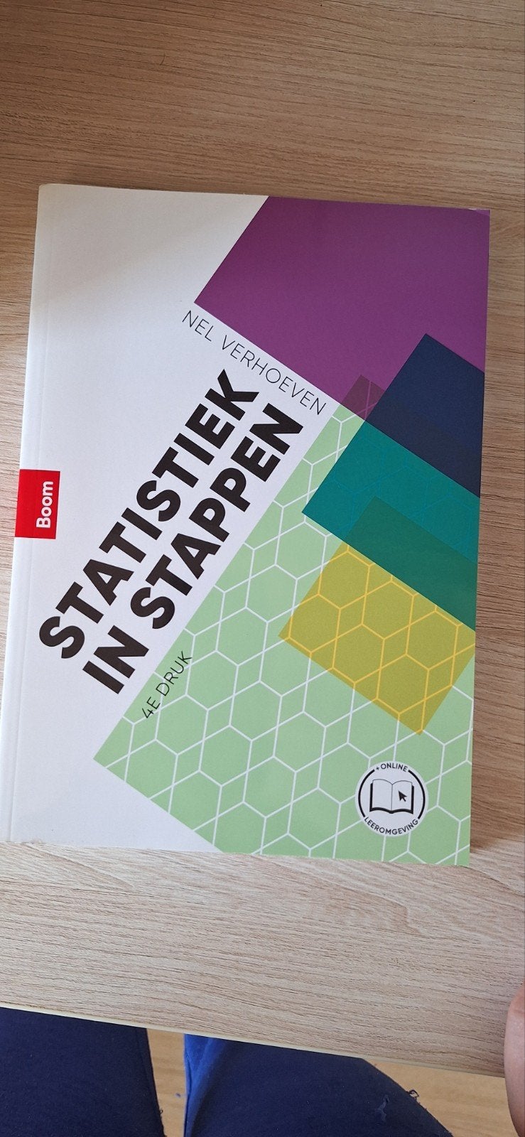 Statistiek in Stappen - Nel Verhoeven (4e druk), Zo goed als nieuw, Nel Verhoeven, Gamma, HBO