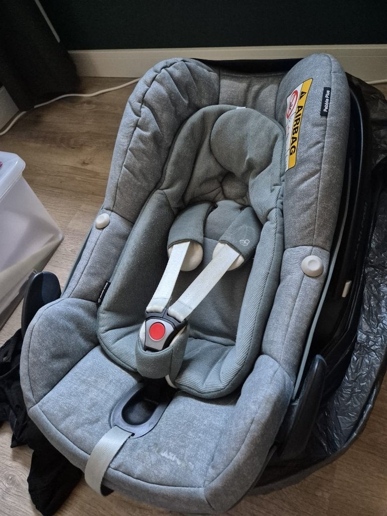 Maxicosi pebble plus + isofix, Ophalen, Gebruikt, Isofix, 0 t/m 13 kg