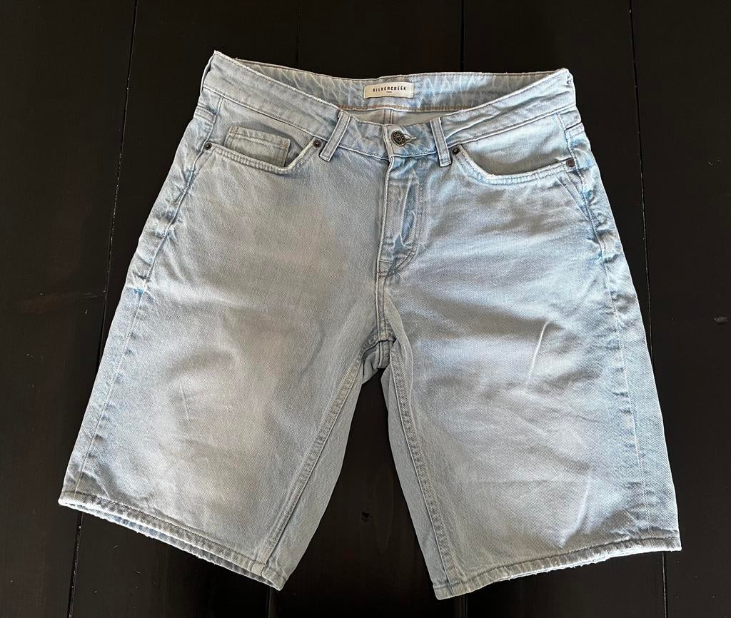 Silvercreek denim short blauw maat 29, Blauw, W32 (confectie 46) of kleiner, Ophalen of Verzenden, Gedragen