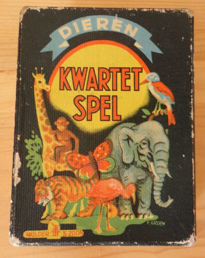 oud Kwartetspel ( Dieren ), Antiek en Kunst, Ophalen of Verzenden