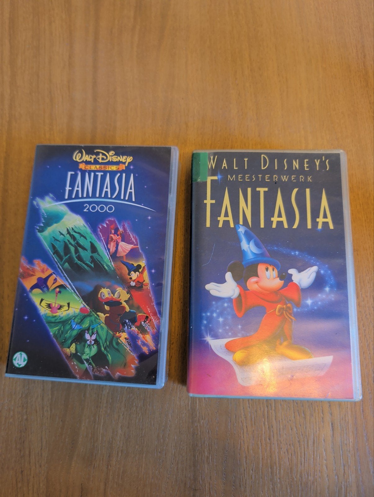 Walt Disney Fantasia VHS, 2 stuks, Nederlands ondertiteld, Gebruikt, Alle leeftijden, Kinderfilm