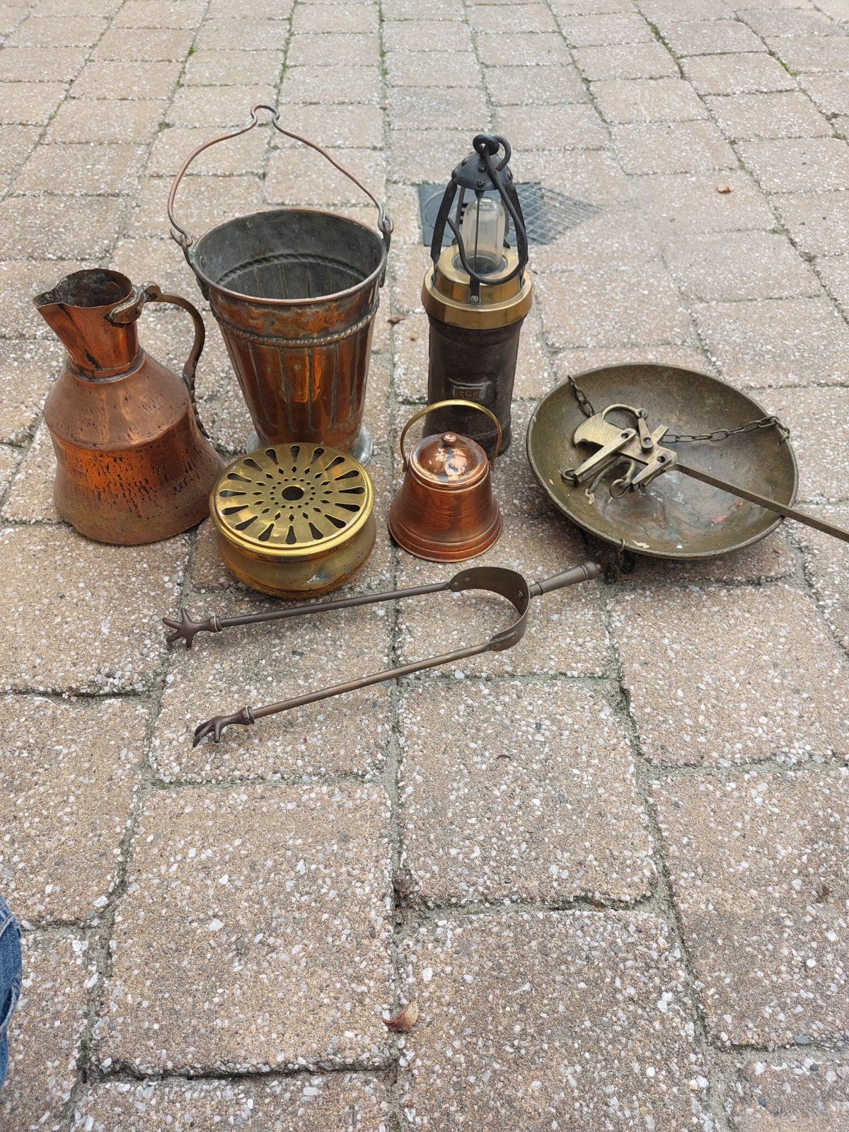 Diverse antieke koperen voorwerpen, Antiek en Kunst, Ophalen, Koper