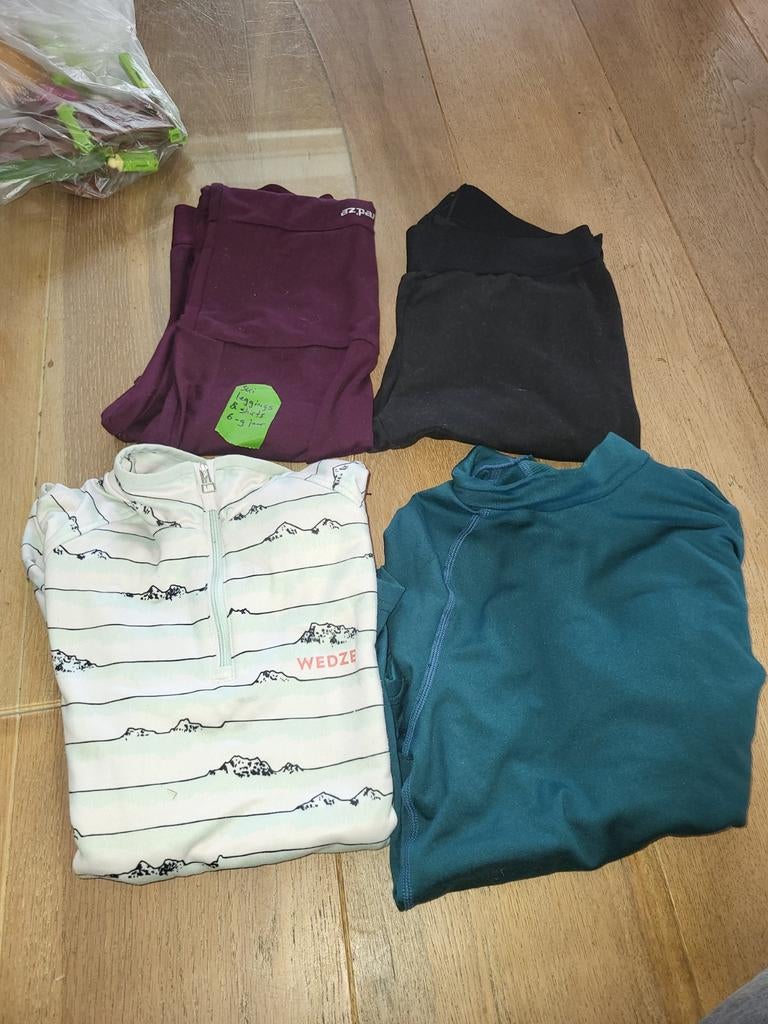 Ski onderkleding meisjes 6-9 jaar: 2 leggings, 2 pullovers, Kleding | Dames, Wintersportkleding, Ophalen of Verzenden