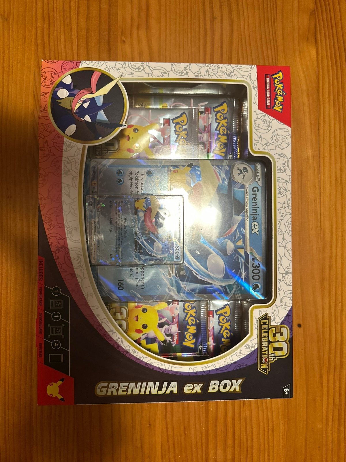 Pokemon 30th Anniversary Greninja ex box, Ophalen of Verzenden, Nieuw, Boosterbox, Foil