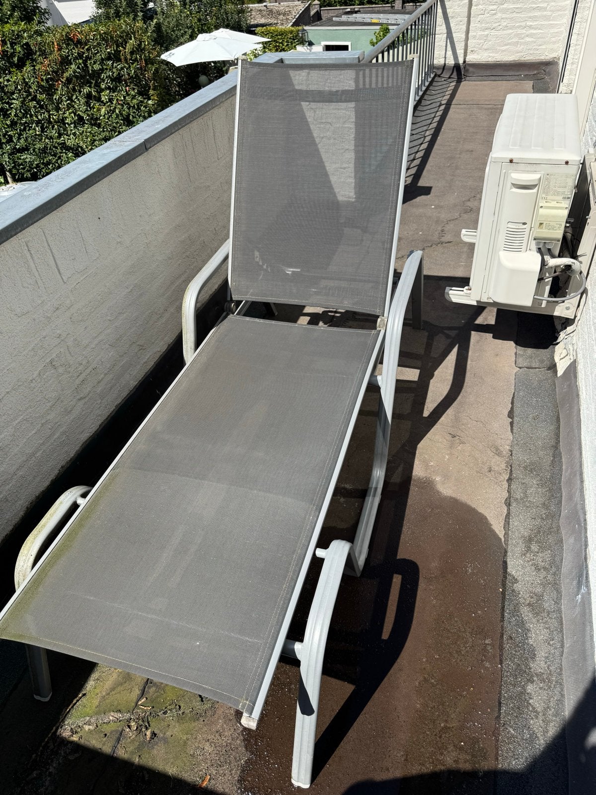 Ligstoel voor buiten - comfortabel en verstelbaar, Tuin en Terras, Ophalen, Gebruikt, Aluminium, Verstelbaar