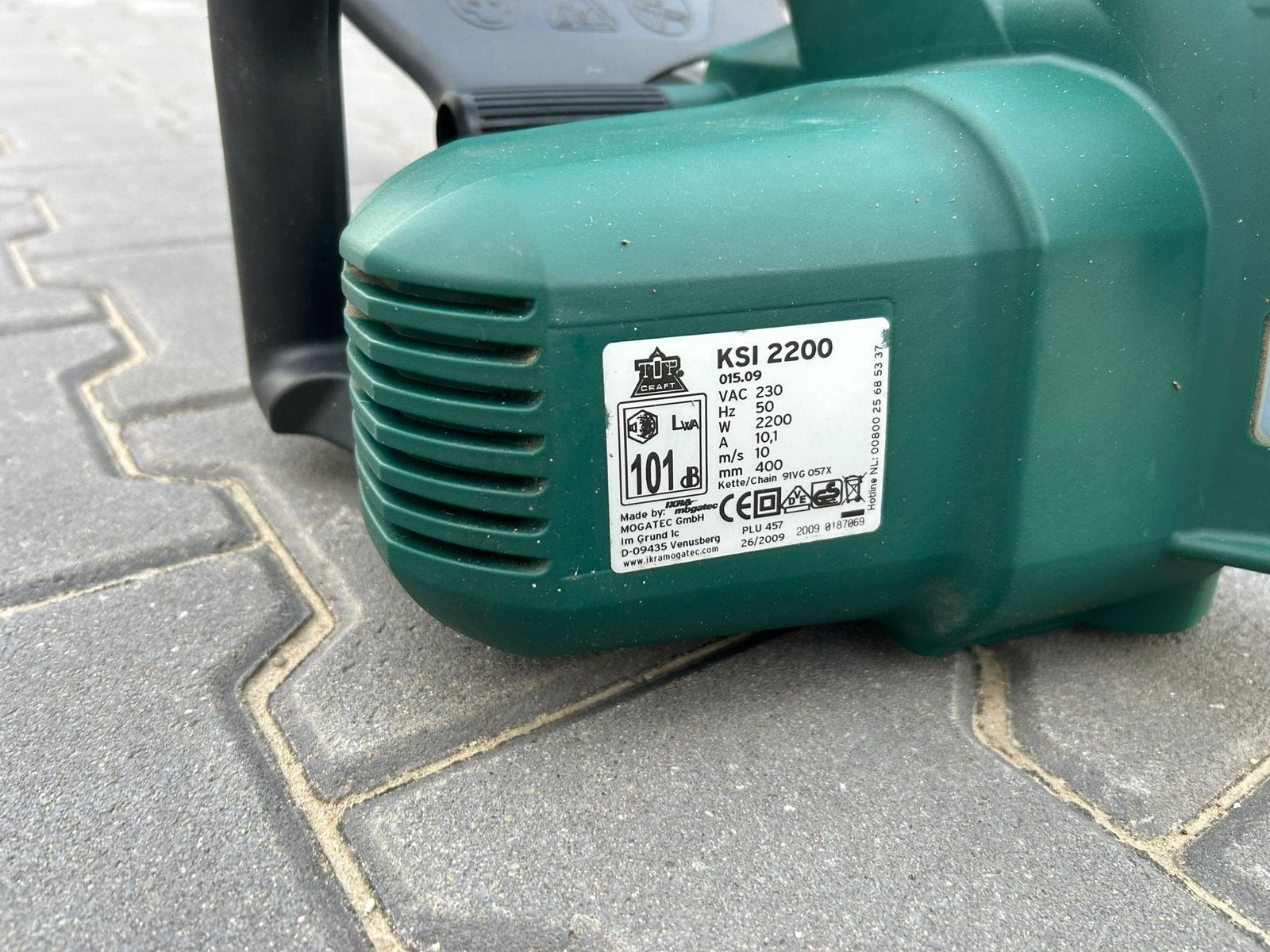 Kettingzaag - Krachtige elektrische zaag voor tuinwerk, Gebruikt, 70 mm of meer, Kettingzaag, Ophalen of Verzenden