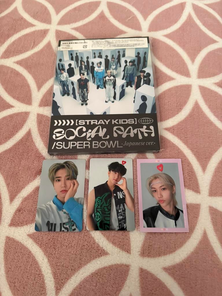 Stray Kids Social Path Japan Album CD Limited Edition A, Ophalen of Verzenden, Zo goed als nieuw, Foto of Kaart
