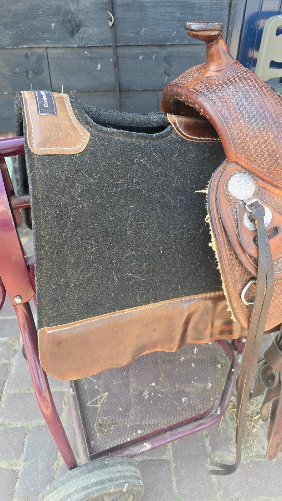 Westernpad Classic Equine, Dieren en Toebehoren, Ophalen of Verzenden, Gebruikt, Zwart, Zadelpad