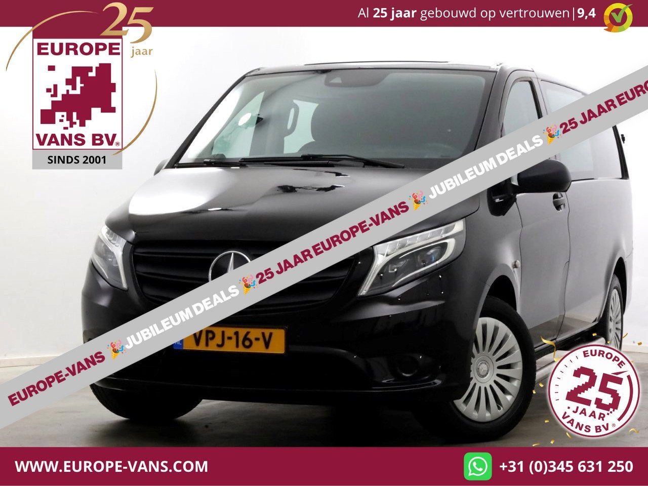 Mercedes-Benz Vito 116 CDI 163pk 9G Automaat Lang D.C. 4x4 Z, Auto's, Bestelauto's, Automaat, Gebruikt, 4 cilinders, 2000 kg