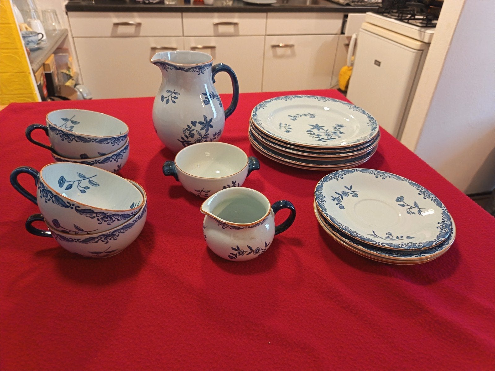 Prachtige 17-delige Rörstrand Ostindia servies set, Huis en Inrichting, Keuken | Servies, Gebruikt, Compleet servies, Klassiek
