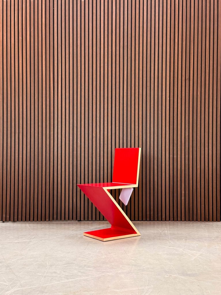 Cassina Zig Zag Stoel by Gerrit Rietveld, Antiek en Kunst, Ophalen of Verzenden
