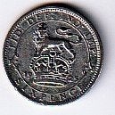6  pence  1925   Engeland. km. 815 a.2, Ophalen of Verzenden, Overige landen, Losse munt, Zilver