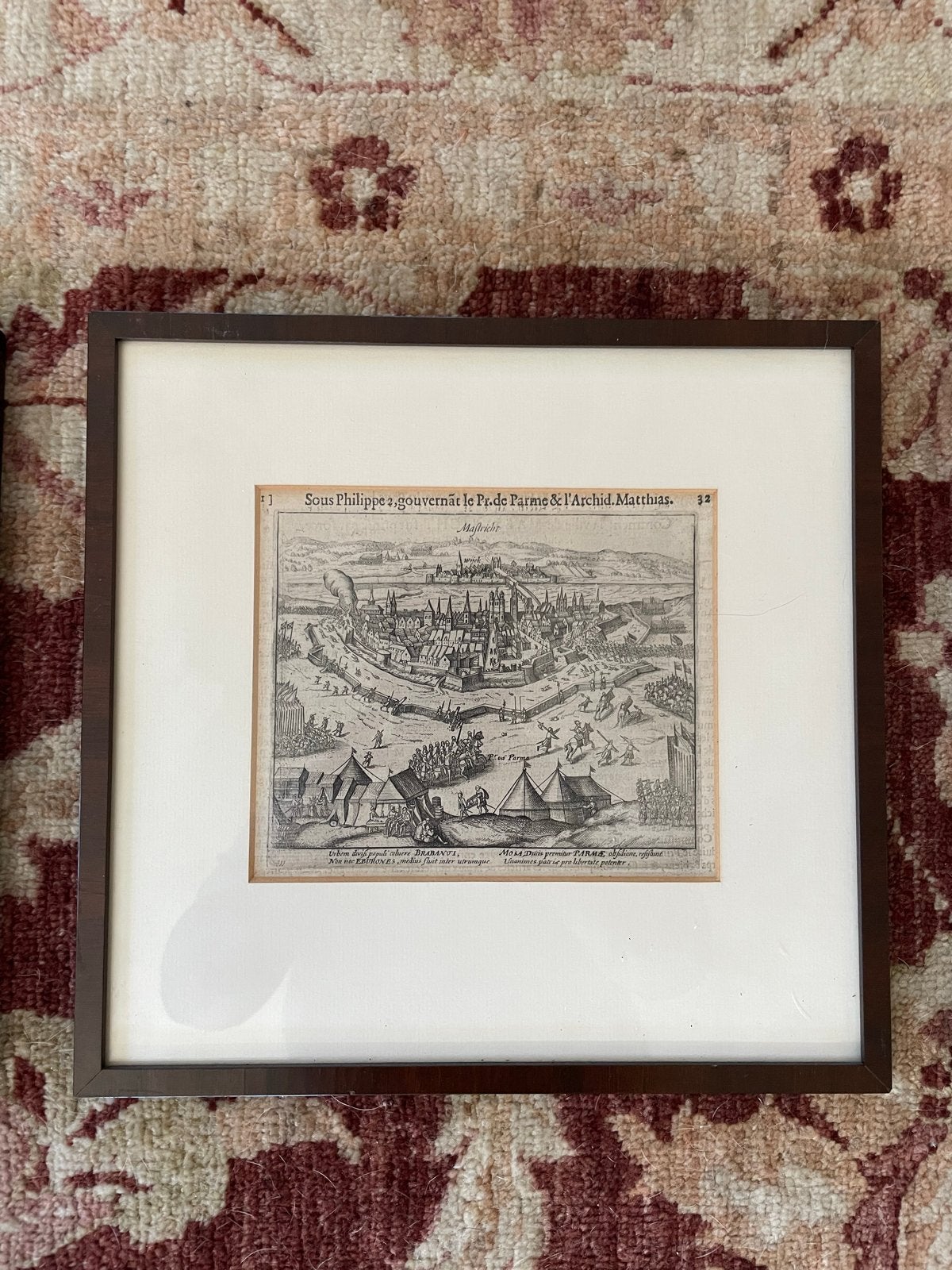 Originele prenten Beleg van Maastricht door de Fransen (4 st, Ophalen, Militair, Gravure, Origineel