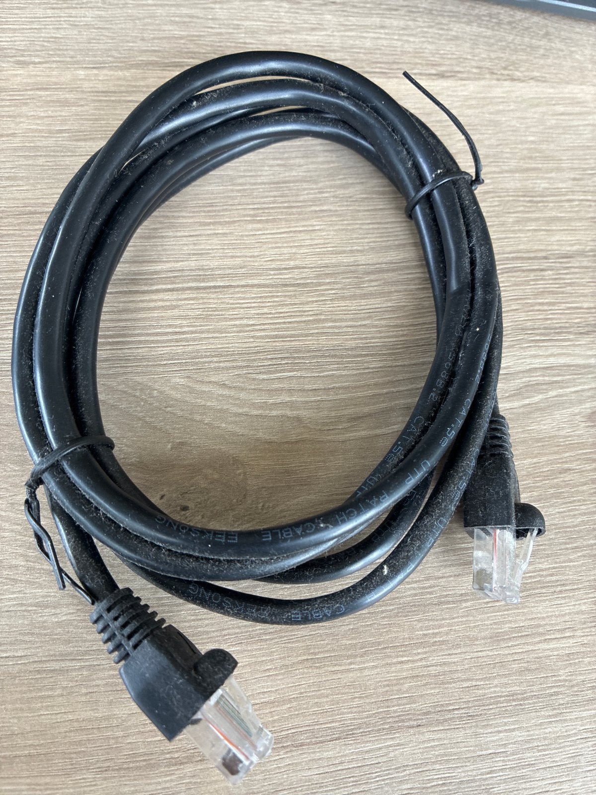 Zwarte UTP Patchkabel Cat.5e, Ophalen of Verzenden, Gebruikt