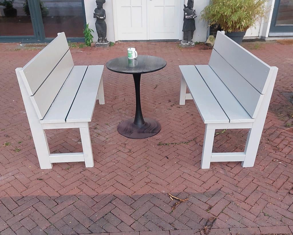 2x nieuwe tuinbank (150 cm) – zelfgemaakt setprijs, Tuin en Terras, Tuinsets en Loungesets, Nieuw, Steigerhout, 4 zitplaatsen
