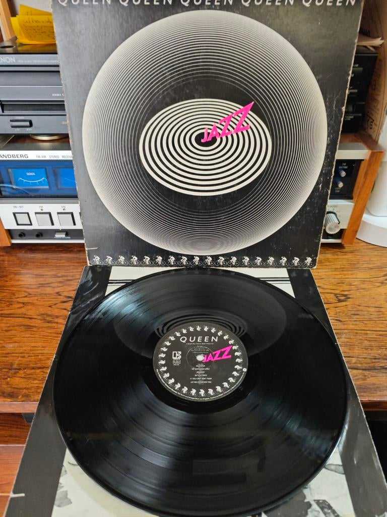 Queen - Jazz LP (1978) - Originele Persing inclusief poster, Gebruikt, Inclusief binnenhoes, Ophalen of Verzenden, 1970 - 1979