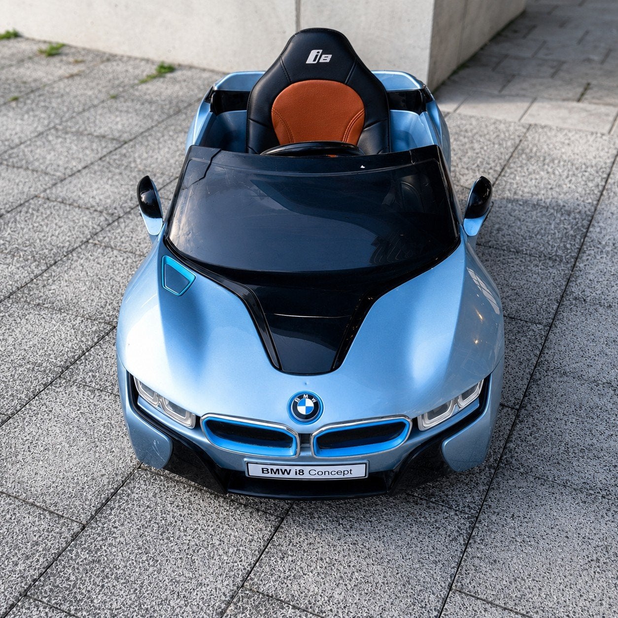 BMW i8 Concept elektrische kinderauto met radio, Ophalen, Gebruikt