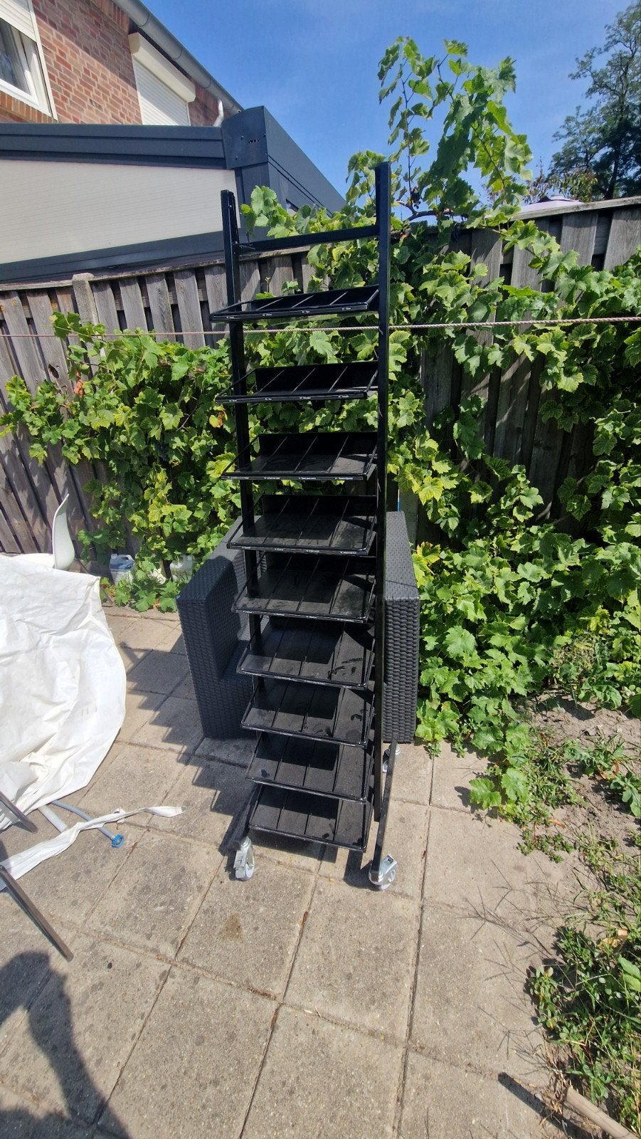 Verrijdbaar plantenrek met 8 lagen, Ophalen, Gebruikt