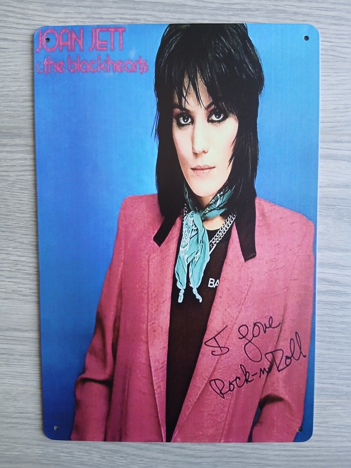 Joan Jett & The Blackhearts 20x30 cm Metalen Reclamebord, Verzenden, Nieuw, Poster, Artwork of Schilderij