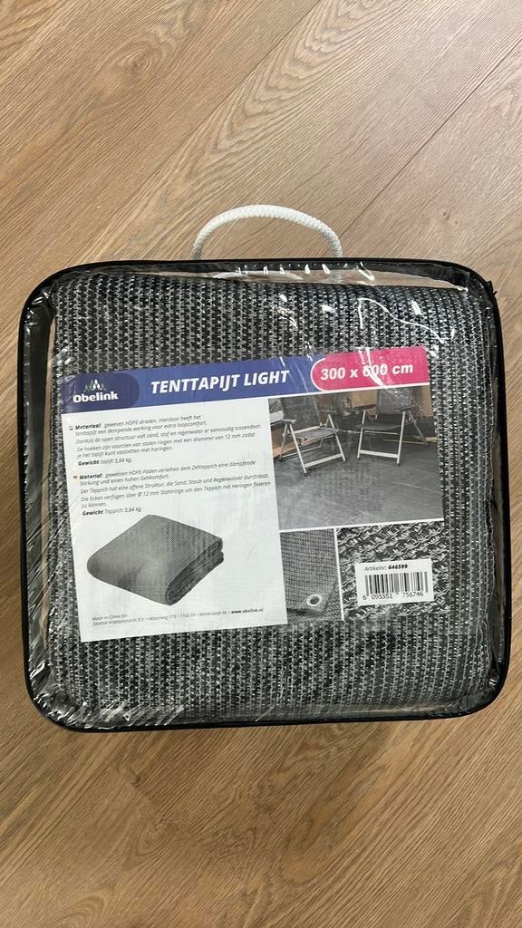 Obelink tenttapijt 300x600 cm - NIEUW in verpakking, Caravans en Kamperen, Caravan accessoires, Ophalen of Verzenden, Nieuw