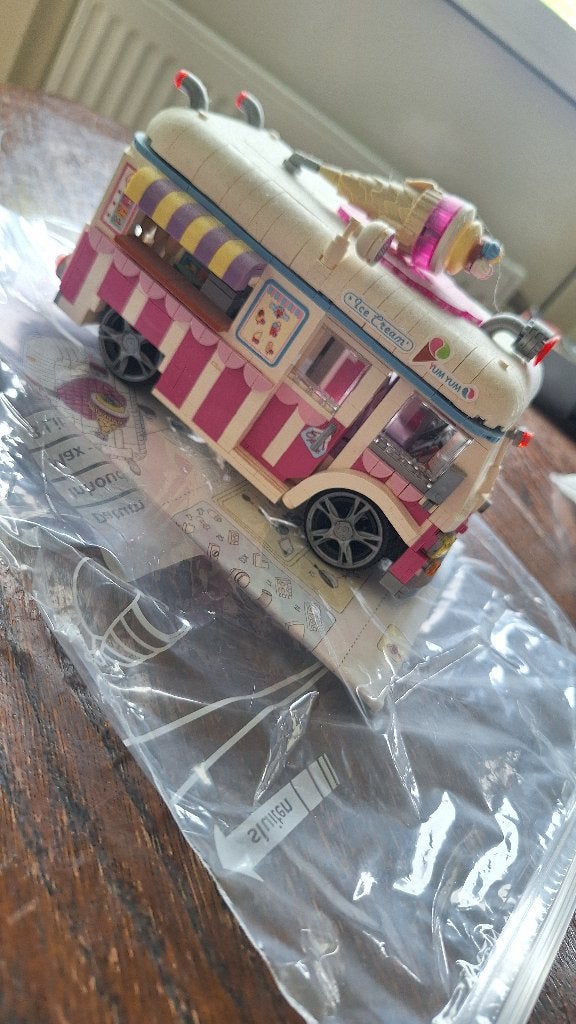 Mini imitatie lego - ijswagen, Ophalen of Verzenden, Gebruikt