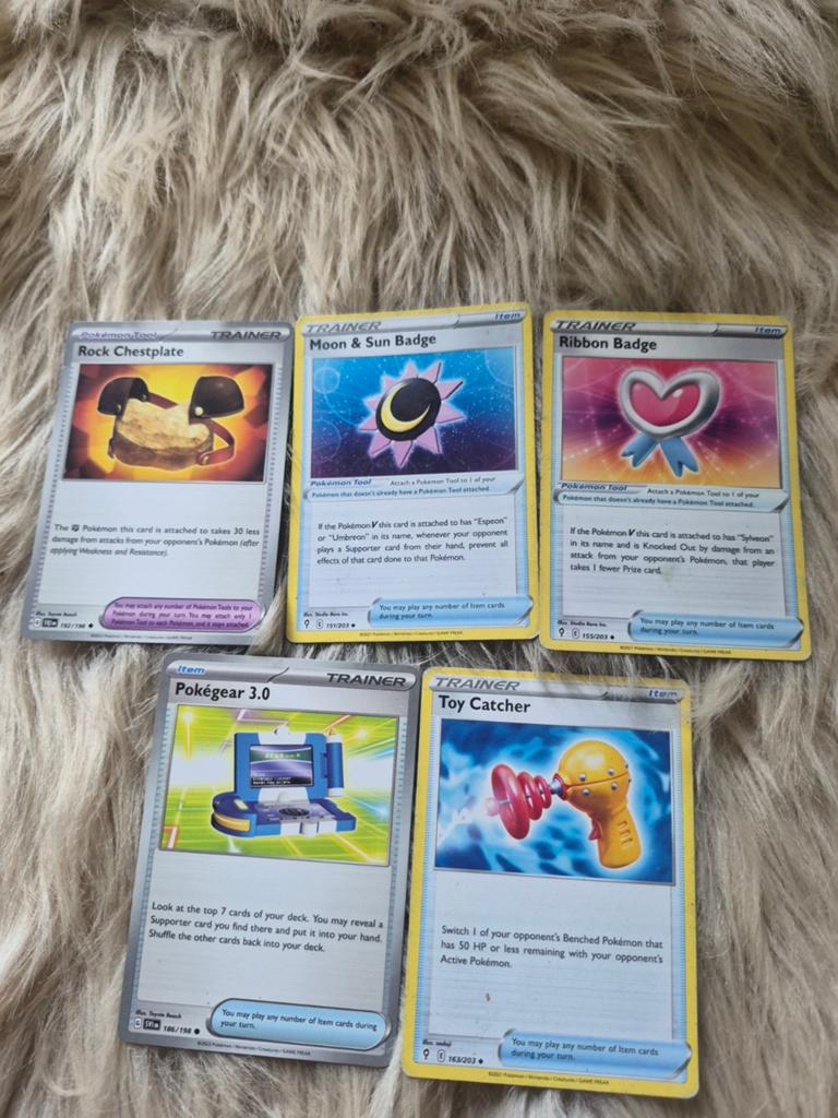 5 Pokémon Trainer Kaarten - Zo goed als nieuw, Ophalen of Verzenden, Zo goed als nieuw, Meerdere kaarten