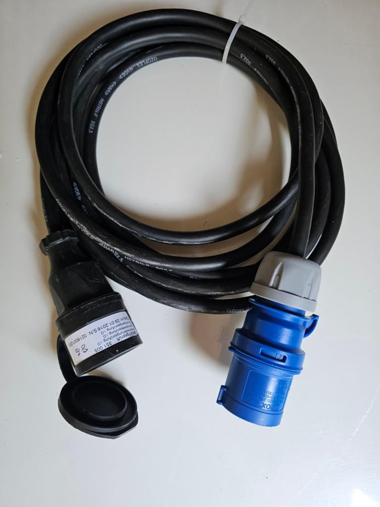 CEE 16A Campingkabel / Verloopkabel 6 meter H07RN-F 3x2,5 mm, Ophalen of Verzenden