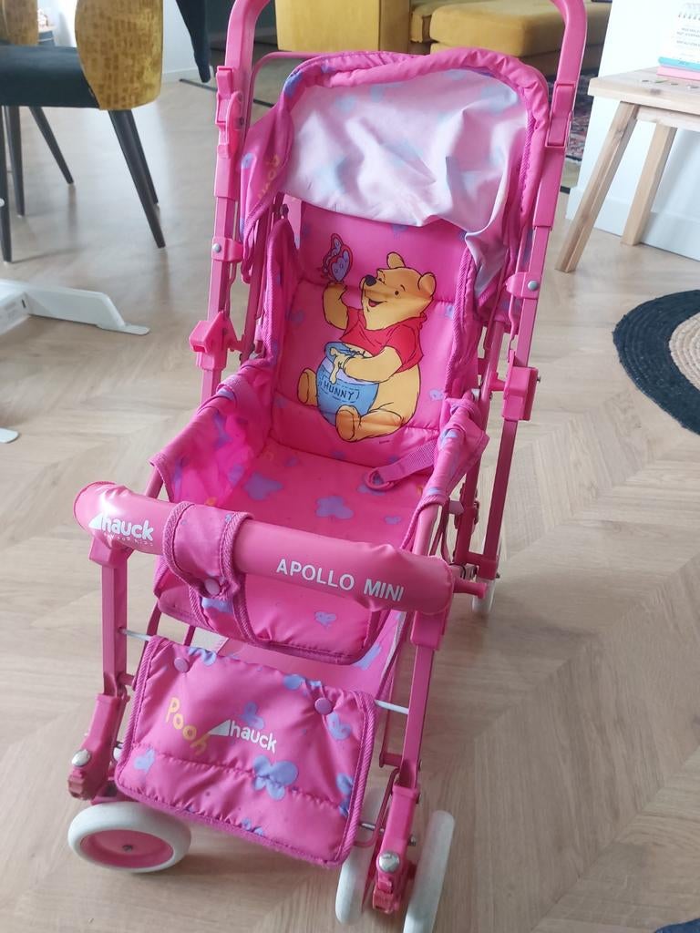 Roze Hauck Apollo Mini buggy met Winnie de Poeh, Kinderen en Baby's, Speelgoed | Poppen, Ophalen, Gebruikt