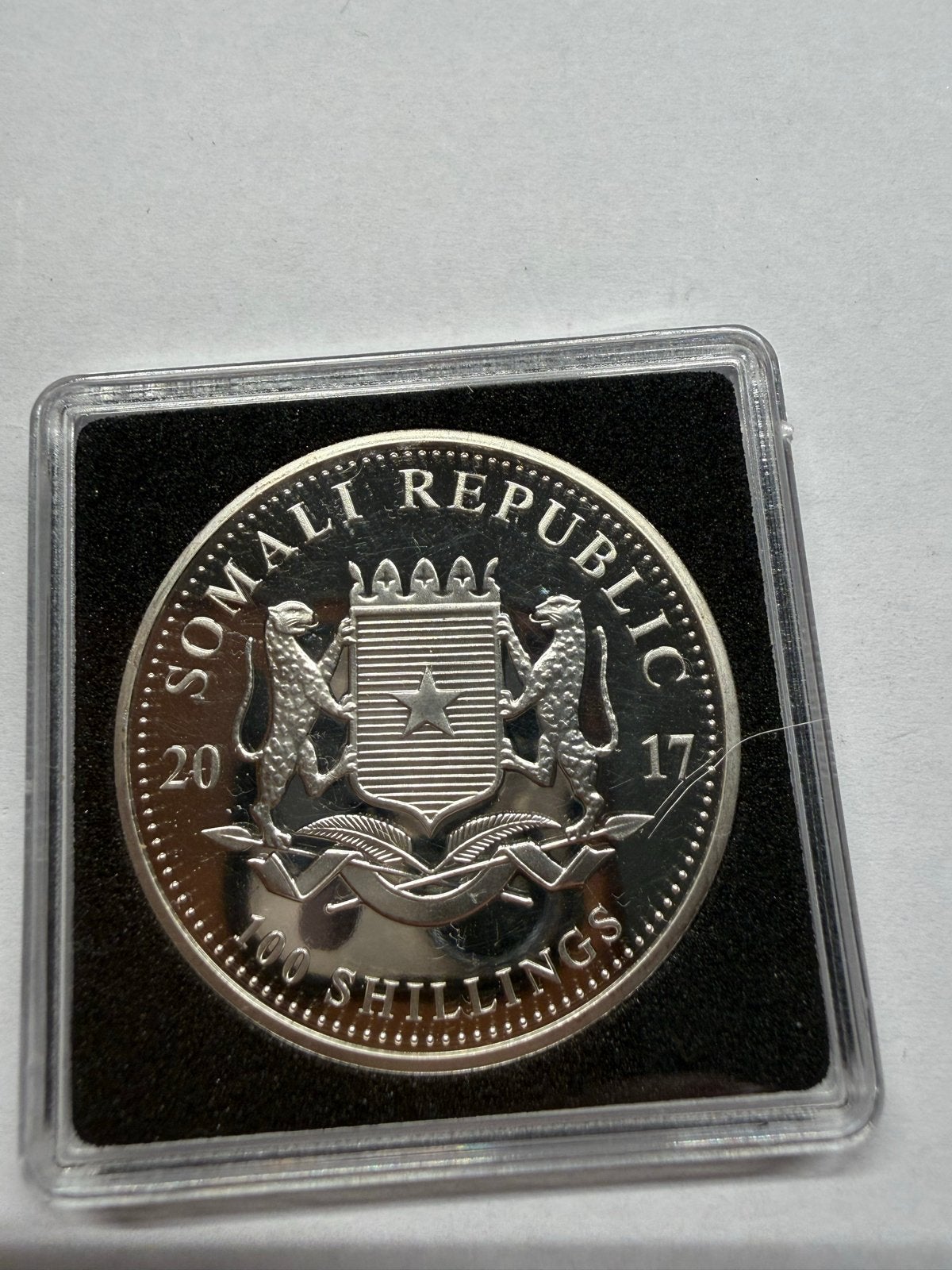 Somalië 2017 African Wildlife Elephant 1 oz Zilver, Verzenden, Overige landen, Losse munt, Zilver