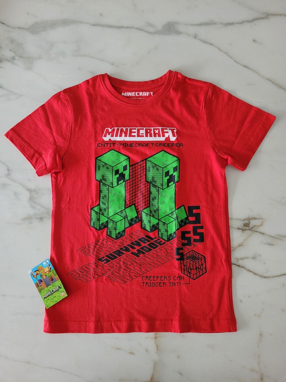 Minecraft T-shirt mt 140 Nieuw!, Minecraft, Nieuw, Ophalen of Verzenden, Shirt of Longsleeve