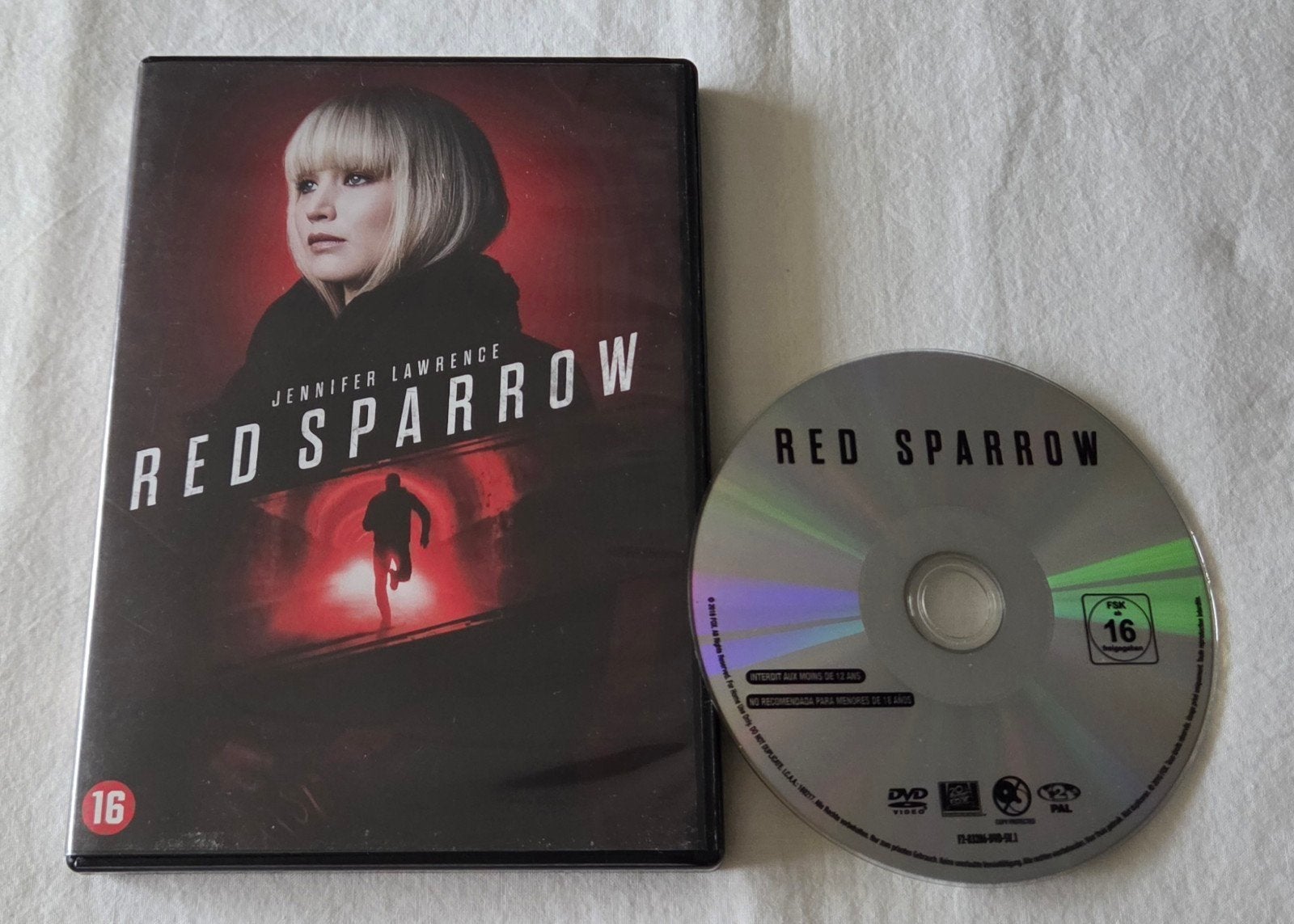 Red Sparrow Dvd Actie, Vanaf 16 jaar, Ophalen of Verzenden, Zo goed als nieuw