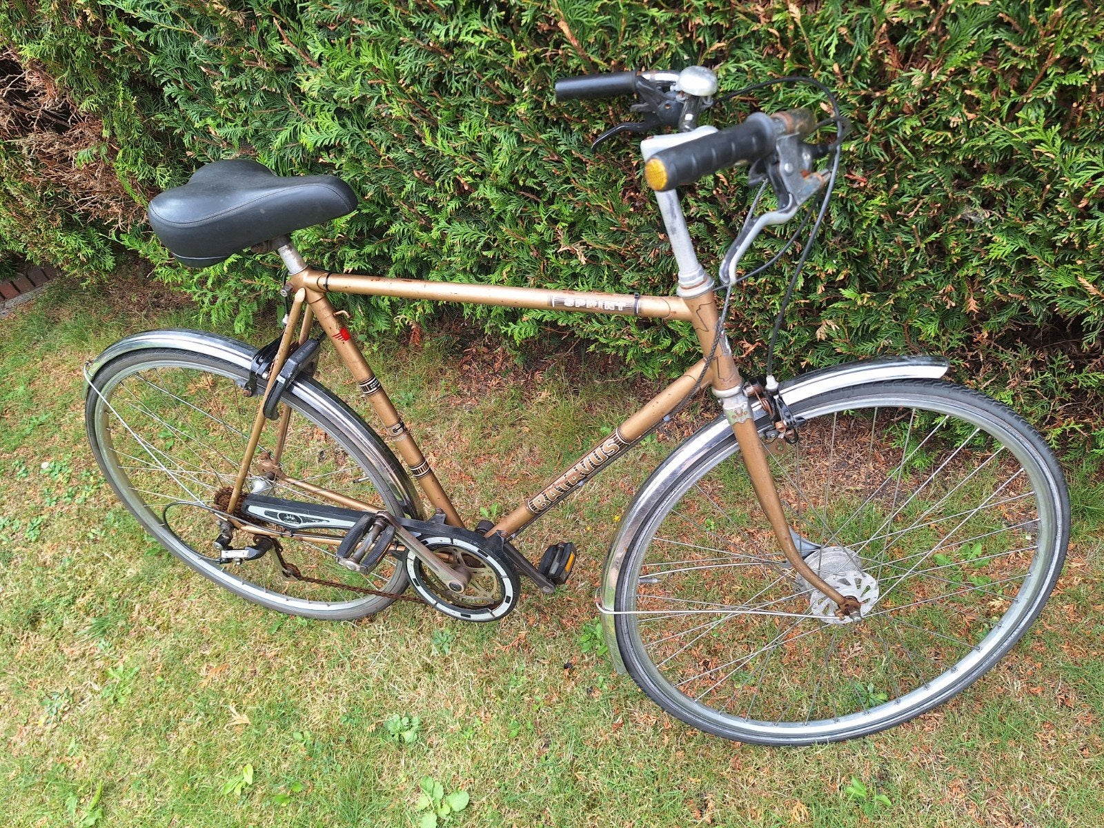 Vintage batavus sprint toerfiets - Goudkleurig, Ophalen, Gebruikt, Velgrem, Batavus