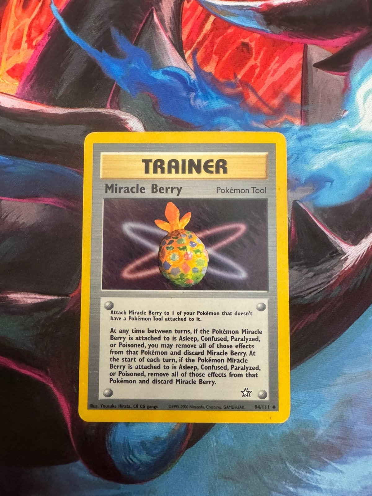 Pokémon kaarten Miracle Berry #94, Ophalen of Verzenden, Zo goed als nieuw, Losse kaart