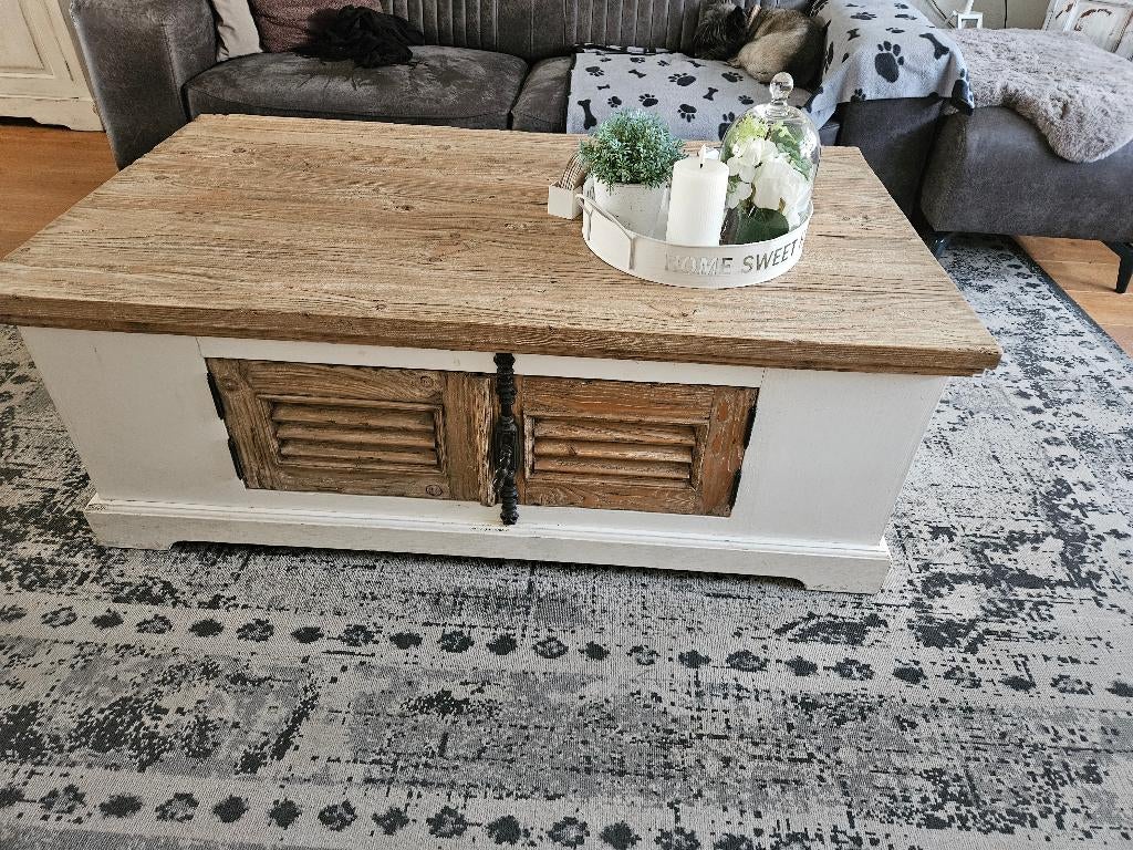 landelijke salontafel in prijs verlaagd!!!, Ophalen, Overige materialen, Gebruikt, 100 tot 150 cm
