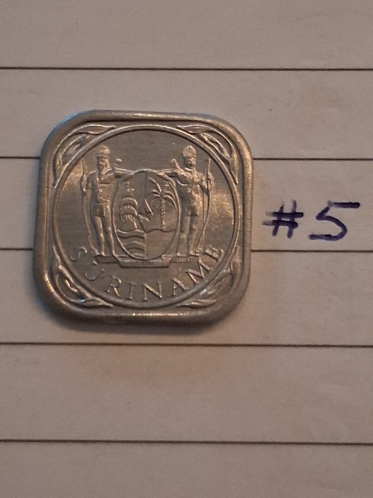 5 cent 1976 Suriname #5, Postzegels en Munten, Ophalen of Verzenden, Vóór koninkrijk, 5 cent, Losse munt