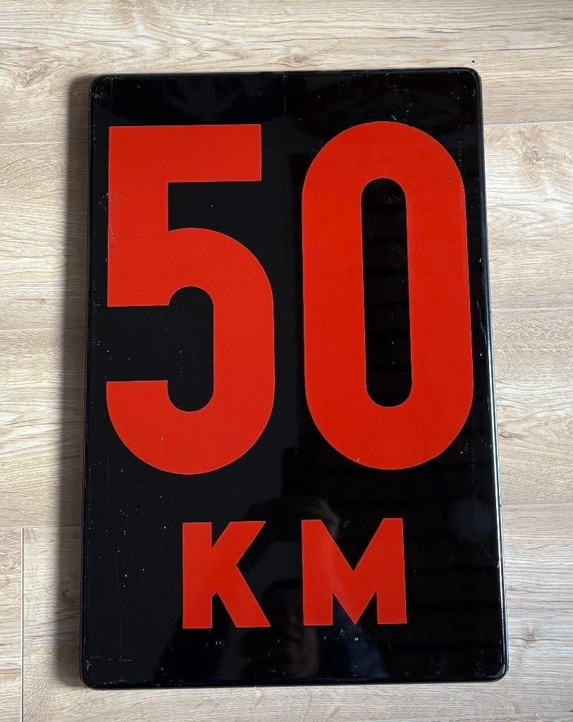 Verkeersbord herhaling 50 km 40 x 60 cm, Ophalen
