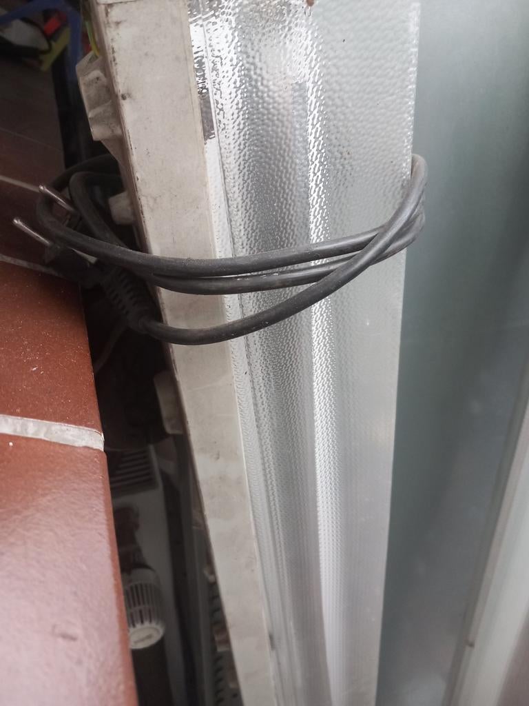 2x TL armatuur met lampen en stekker, Ophalen, Gebruikt