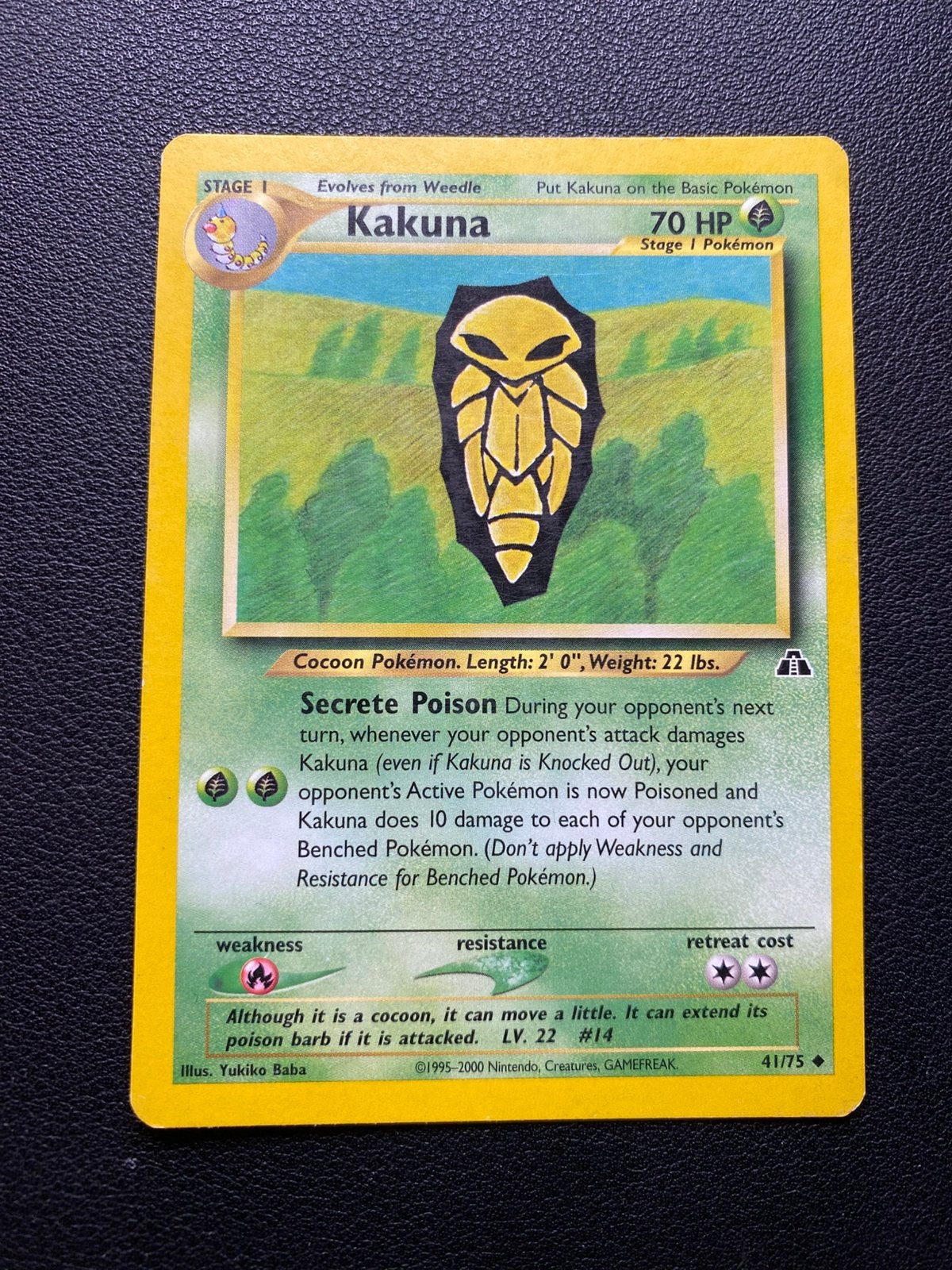 Kakuna - Neo Discovery - 41/75 - Pokemon kaart, Ophalen of Verzenden, Zo goed als nieuw