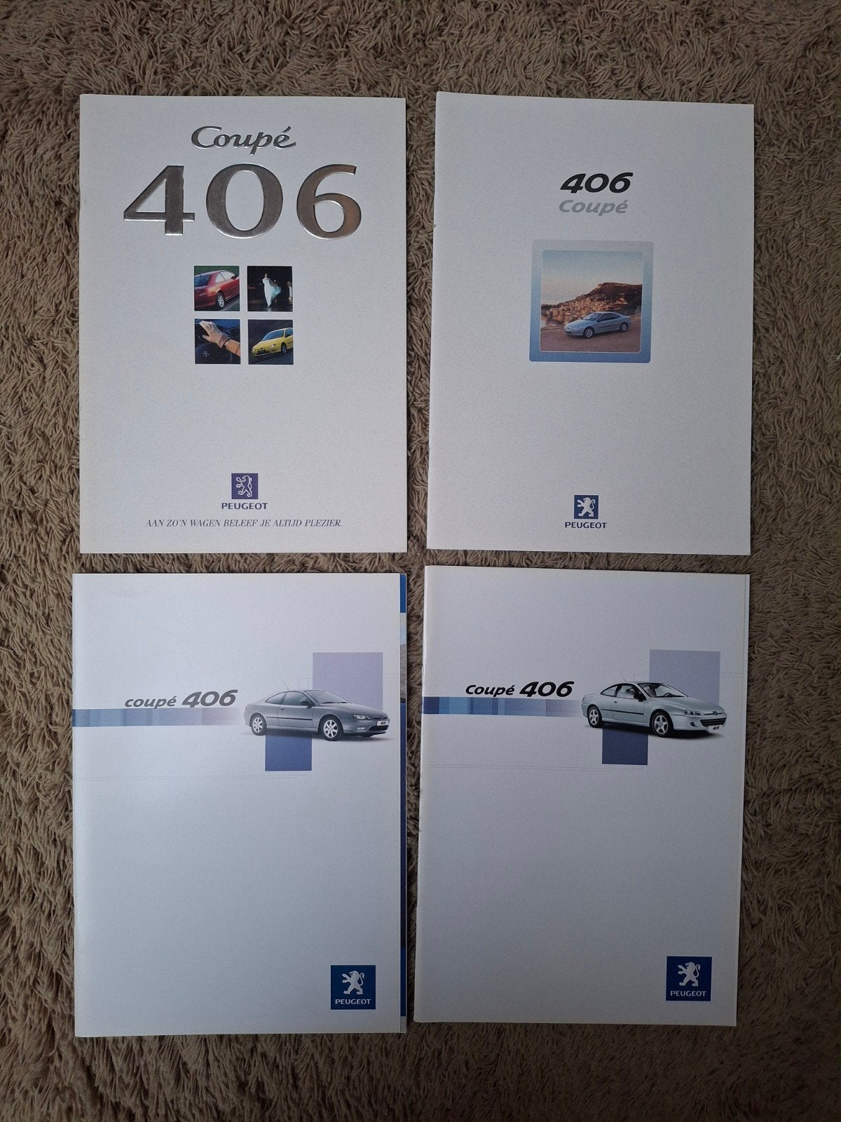 lot autofolders Peugeot 406 coupe, Verzenden, Zo goed als nieuw, Peugeot