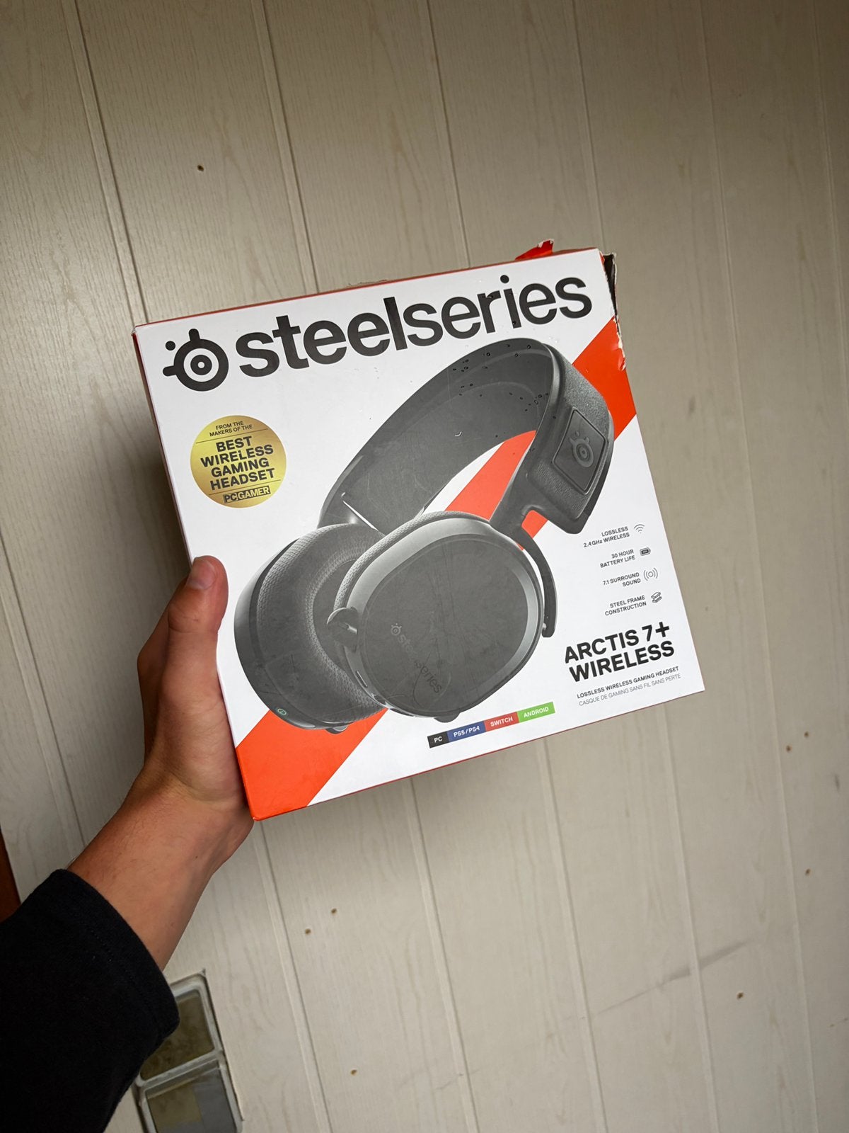 Steelseries Arctis 7+ Wireless, Computers en Software, Headsets, Ophalen of Verzenden, Zo goed als nieuw