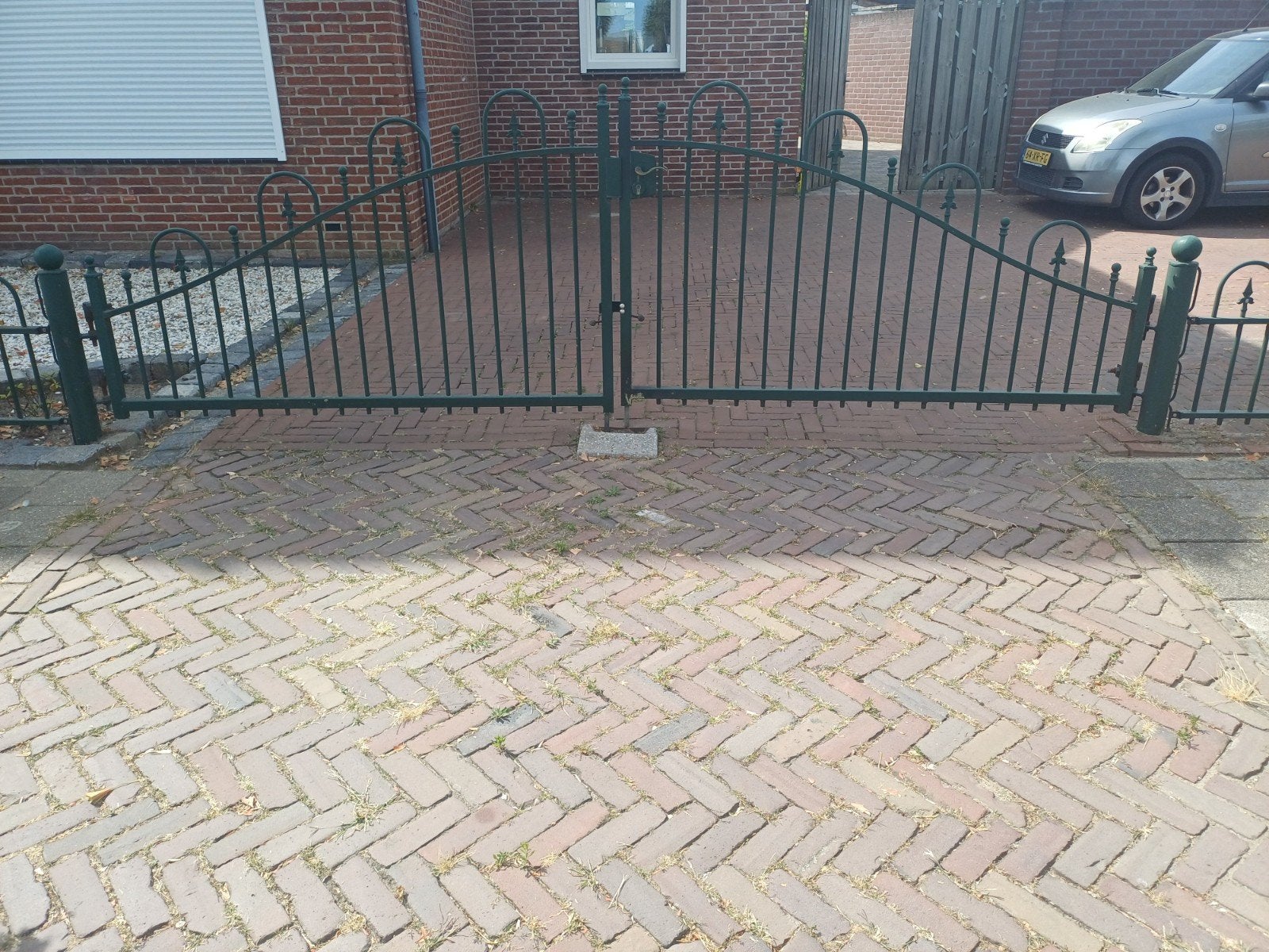 poort sierhekwerk staal hekwerk tuinpoort dubbele poort, Ophalen, Gebruikt, IJzer, Sierhekwerk