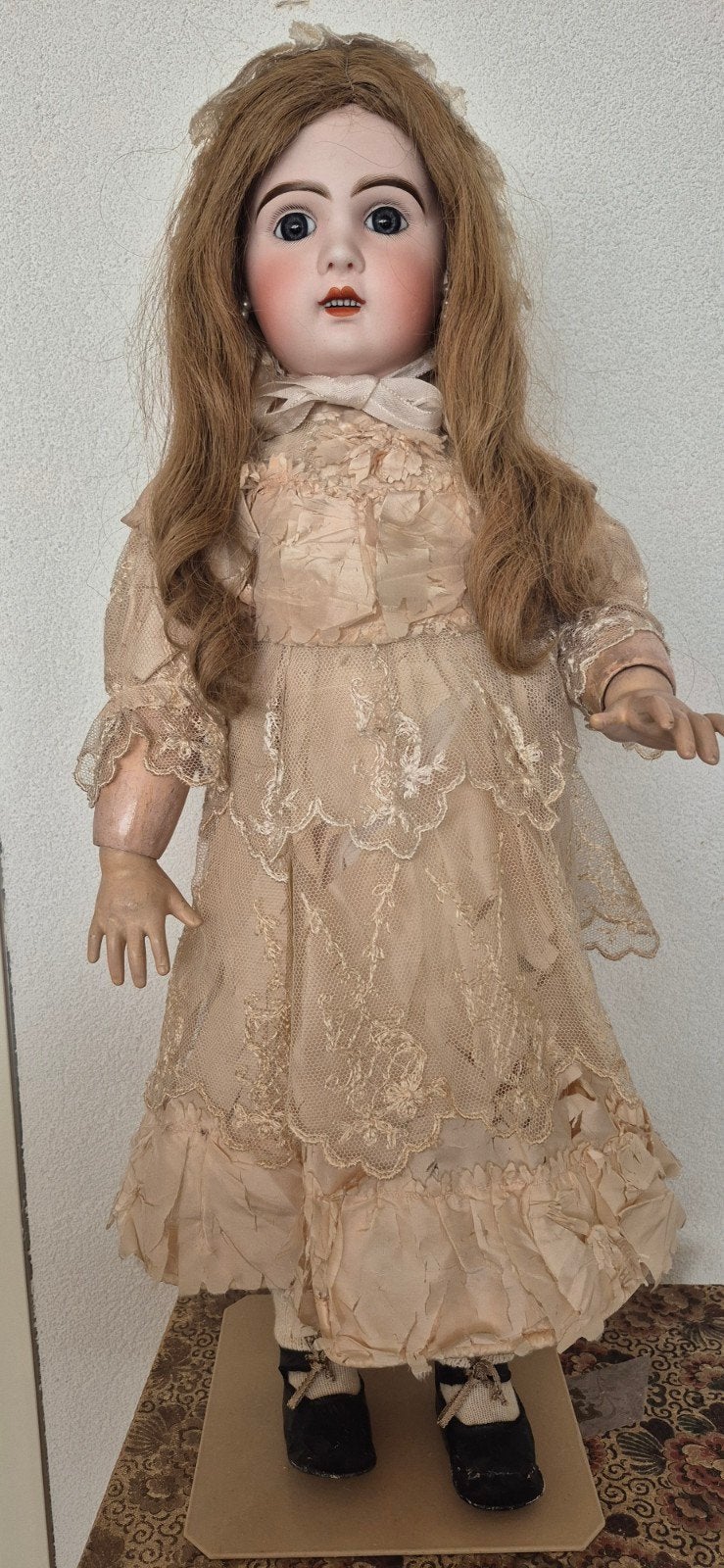 Antieke Jumeau Pop - 70cm, Maat 12, Ophalen of Verzenden, Gebruikt, Pop