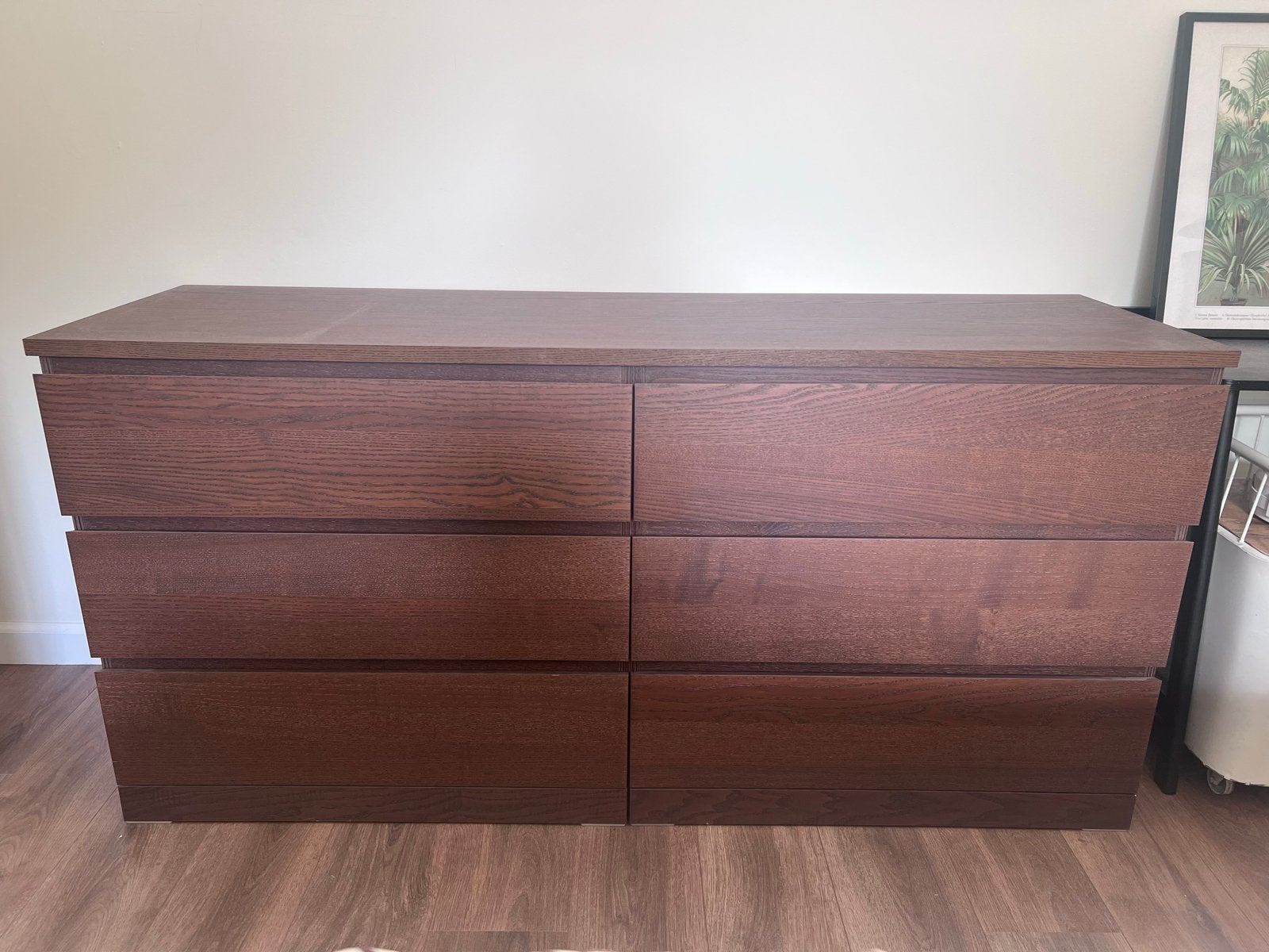 Twee IKEA Malm ladekasten - Donkerbruin (walnootbruin), Huis en Inrichting, Kasten | Ladekasten, Ophalen, 5 laden of meer, 150 tot 200 cm
