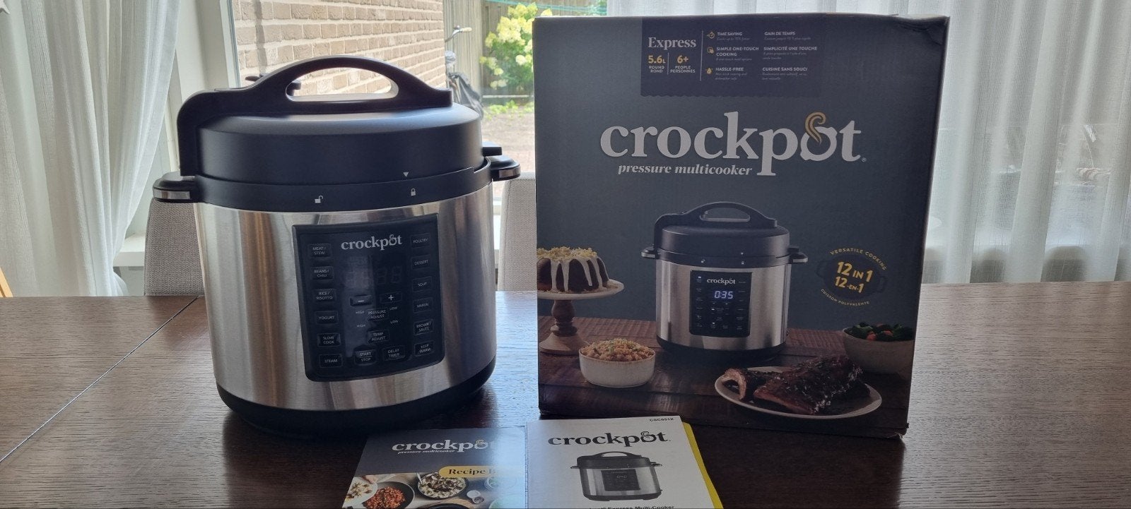 CrockPot Express Pot Pressure, slow & Multi Cooker 5.6L, Ophalen of Verzenden, Zo goed als nieuw