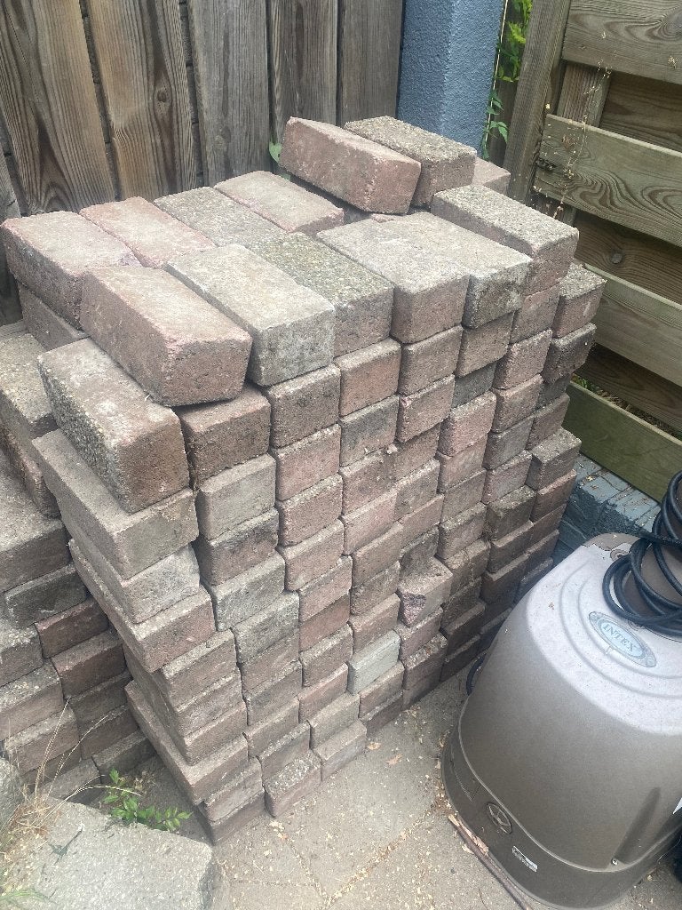 Klinkers  gratis af te halen, Ophalen, Gebruikt, Beton, Klinkers