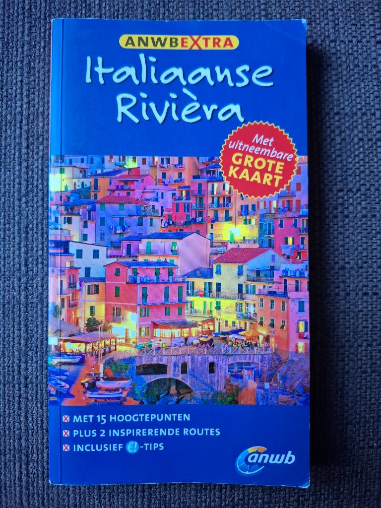 ANWB reisgids Italiaanse Riviera + kaart !, Boeken, Reisgidsen, Gelezen, Europa, Ophalen of Verzenden, Reisgids of -boek
