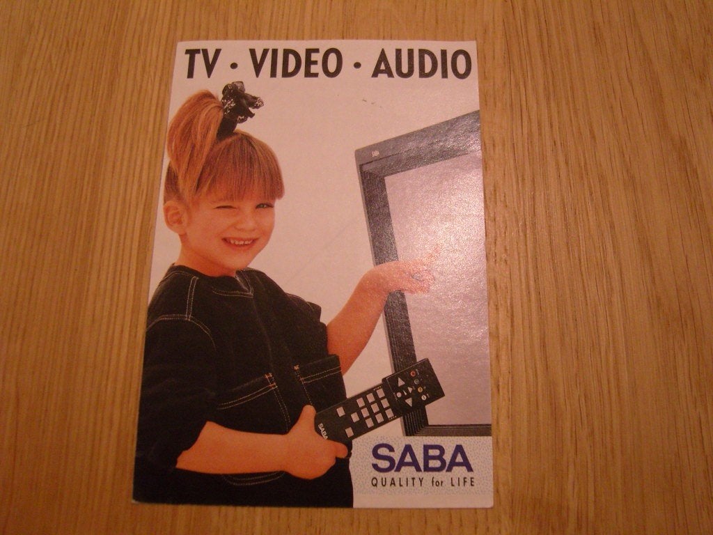 sticker SABA Quality for life  TV Video Audio *, Ophalen, Zo goed als nieuw